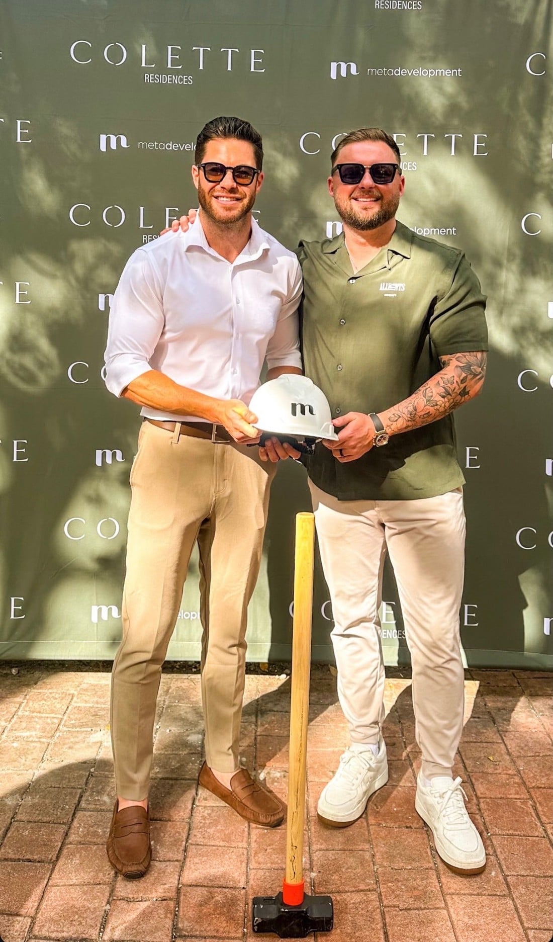Eric McNeil, right, at Colette Residences